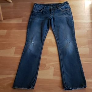Silver Fluid Jean's Sz 31x31 Suki
